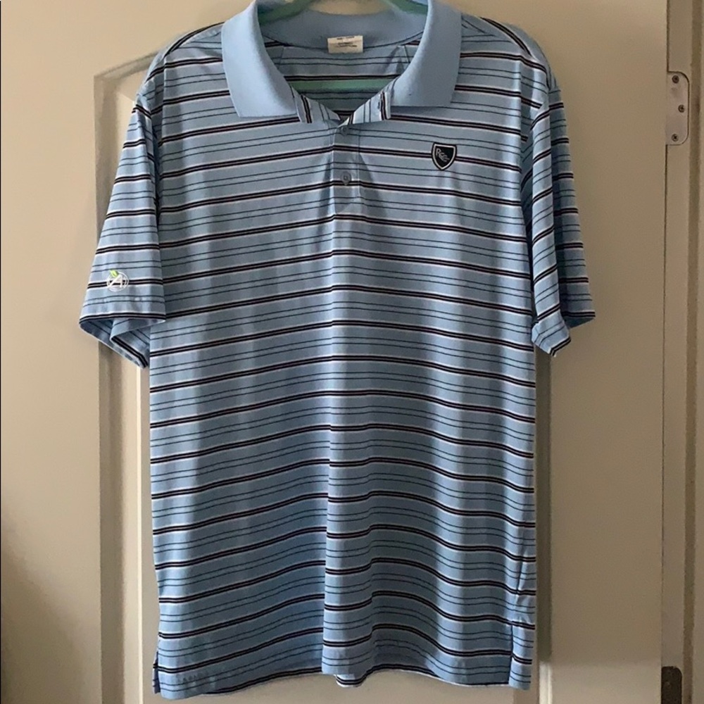 Ahead monogrammed men’s golf shirt